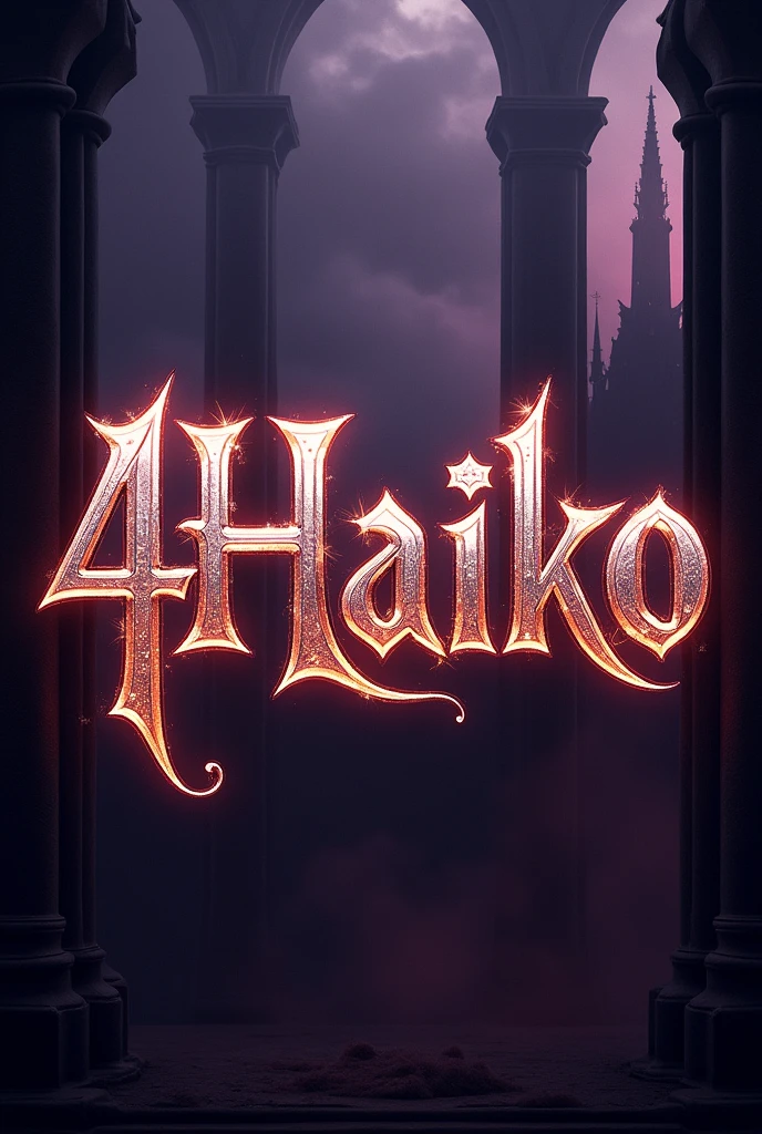 Image with flashy gothic letters saying "4Haiko"