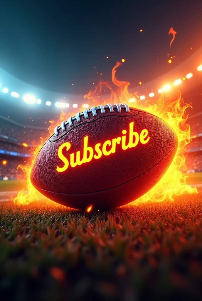 Subscribe logo with fire football background
Images must be at last 1024 x 576 Pixel with word cup football s
