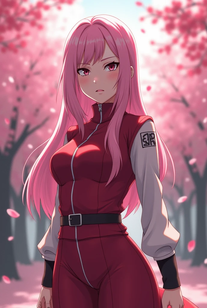 Sakura from Naruto showing her big ass