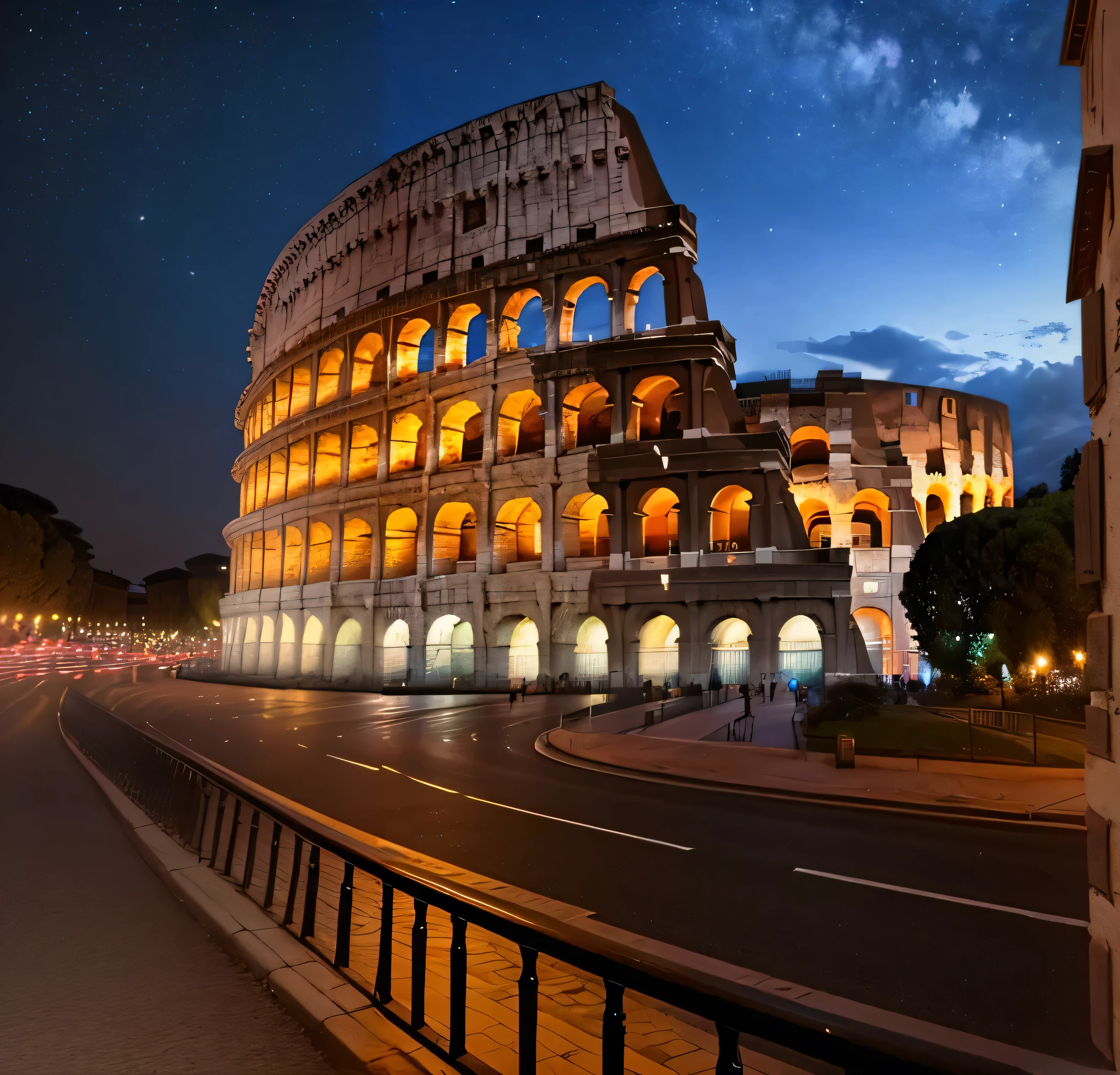 arafed view of the colossion in Rome at night, Coliseum, Colosseum, Rome backdrop, all roads lead to Rome, Rome, Coliseum of Rome, Romen Coliseum, Coliseum background, Italy, Rome, Coliseum backdrop, Coliseum, In a city with a rich history, eternal city, Romen architecture, ancient Rome, Rome in background, Romen style