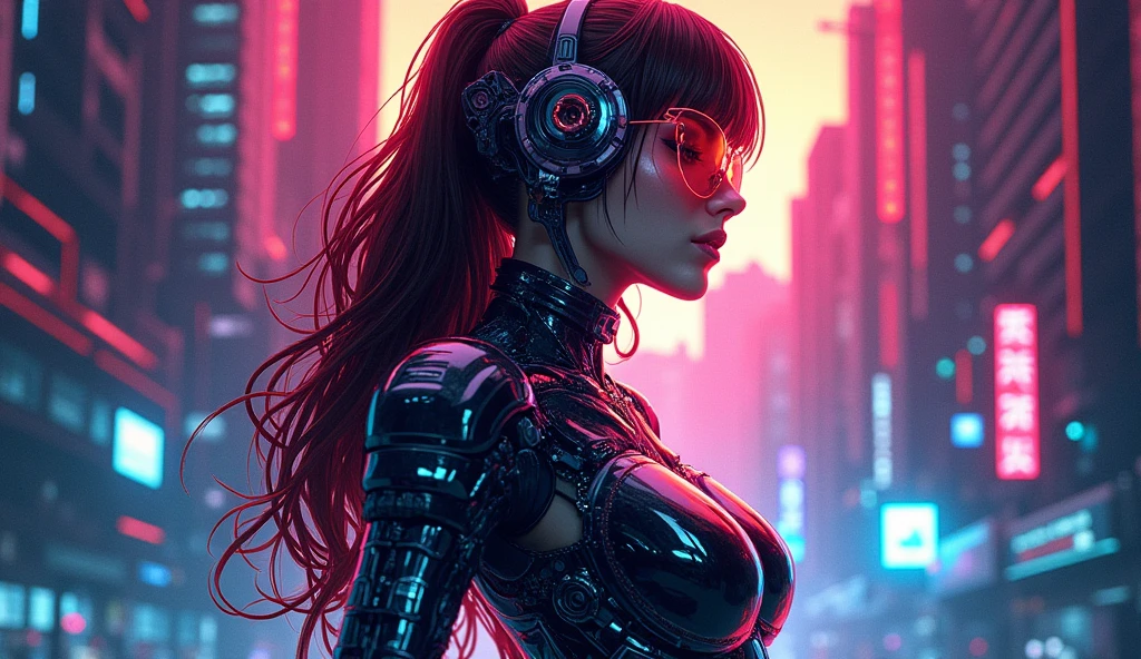 (masterpiece:1.2),(Highest quality),(Super detailed),(Ultra-high resolution),(Best illustrations),8k,wallpaper,Beautiful female cyborg,whole body,psychedelic,Vector art,Layered textures,progressive,pop,sf,cyber punk,Super sexy:2.0