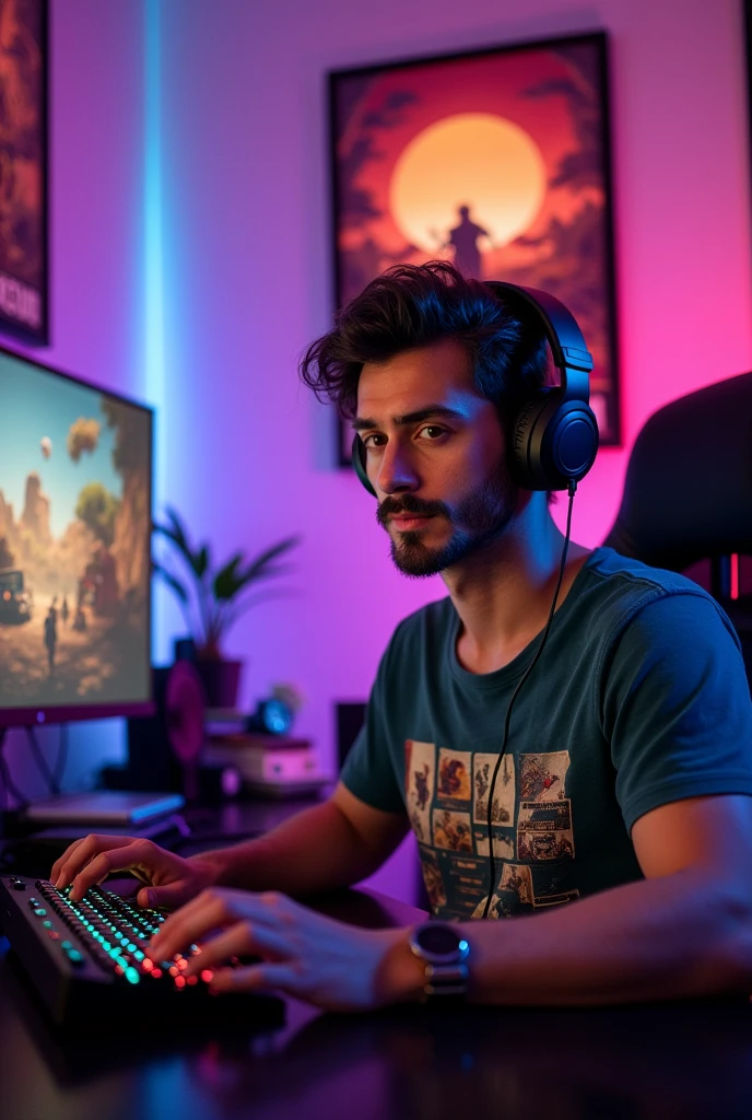 Create a man pin on gaming room