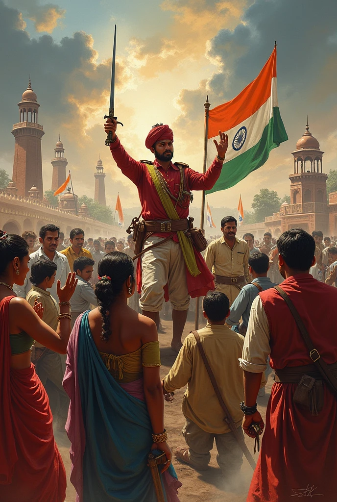 स्वतंत्रता संग्राम में 1857 की पहली क्रांति ने भारतीयों को जागरूक किया और प्रेरित किया।