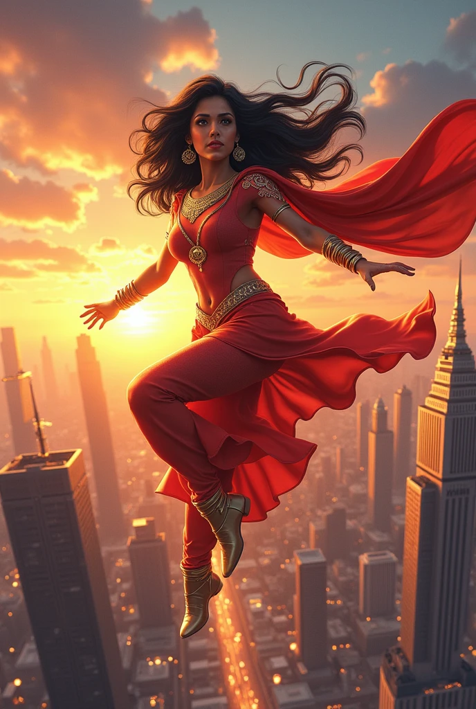 Create a Indian super hero with the power of air 