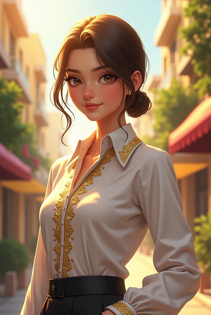 white and gold interclass shirt 

