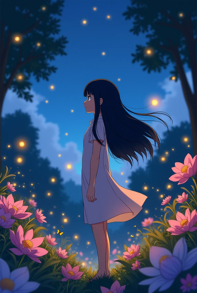 hinata from naruto but in ghibi studio