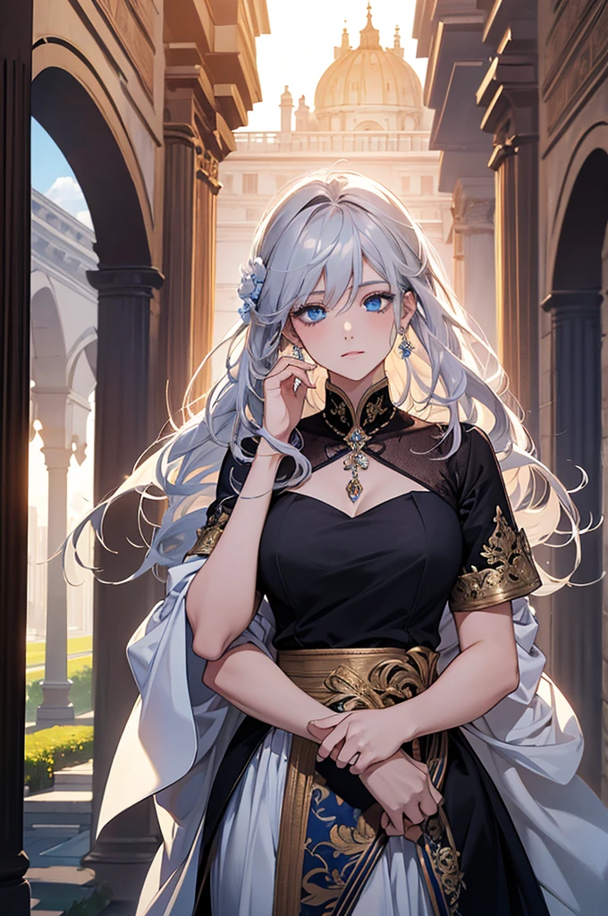 จักรพรรดิromeันคอนสแตนตินมหาราช((Black-haired man,blue eyes)). The great emperor and the beautiful woman named Serdika((White-haired woman,blue eyes)),Face details, High Definition Details, beloved by the จักรพรรดิromeันคอนสแตนตินมหาราช. Happy couple. The bond of eternal love. Mutual love. Pure Love. romantic, sunset, Only return, Realistic, fresh breeze of early summer.“romeของฉันคือเซอร์ดิกา” ด้วยความรัก.rome.งดงามและmelodic. Amazing. With admiration for Sofia, Bulgaria.epic. melodic.Amazing , View background. in the city. It's so beautiful.. high resolution. High quality. high resolution. digital art. It's so beautiful.. high resolution. High quality. high resolution. digital art.