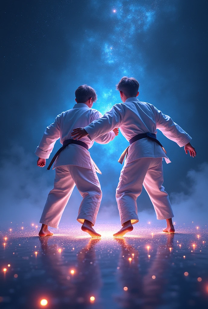 Stars in judo uniforms look cool.