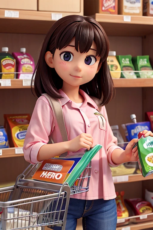18age、female、Supermarket clerk、