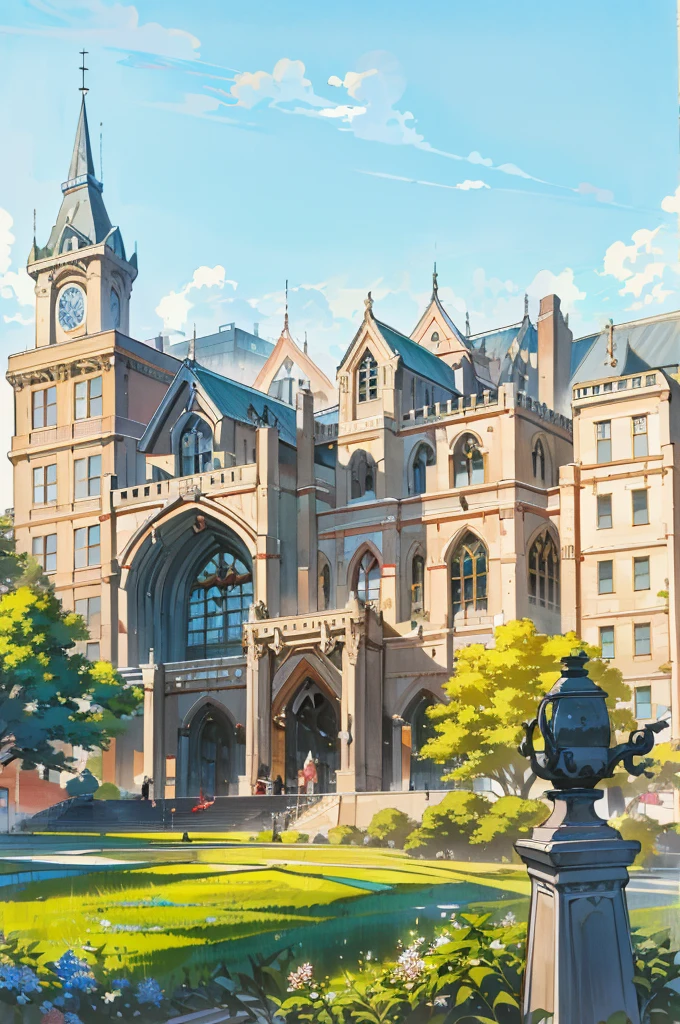 (masterpiece, best quality), Modern design , photography, Nostalgia, Ultra Detailed, morning, Stunning scenery, Urban,Harvard , Nostalgia之情 ,University campus ,Suitable resolution
