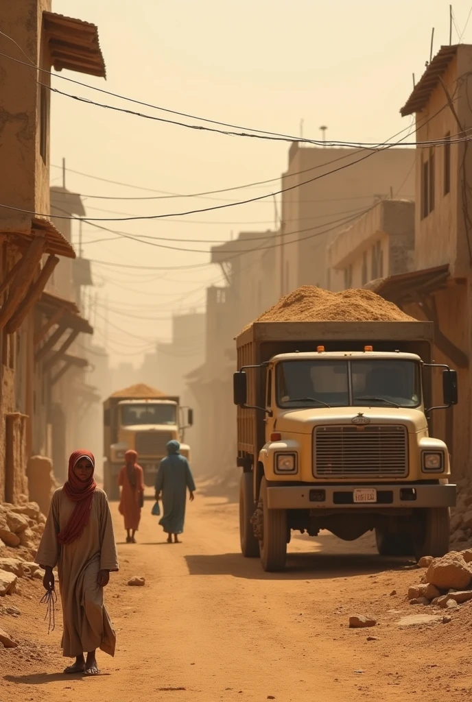 A town named kotri under race of sand load trucks
Other citizens are in pathatic conditions