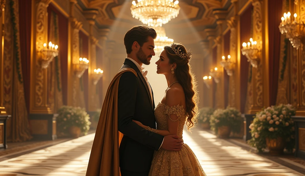 The queen and the attractive man