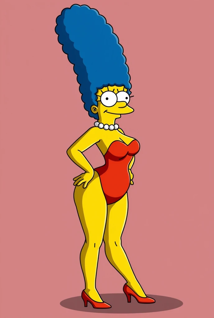 Desenhe a Margie Simpson nua em pose sensual
