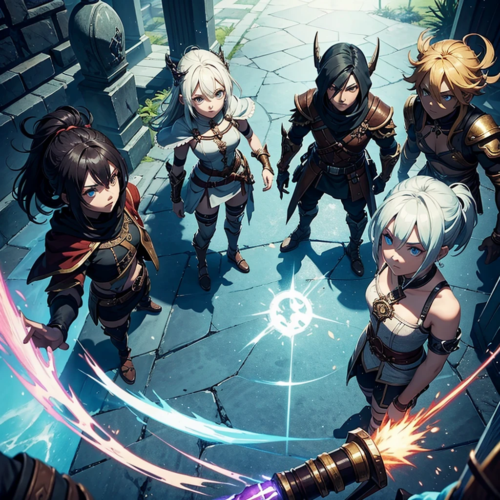 See the image of an RPG game with several races and classes