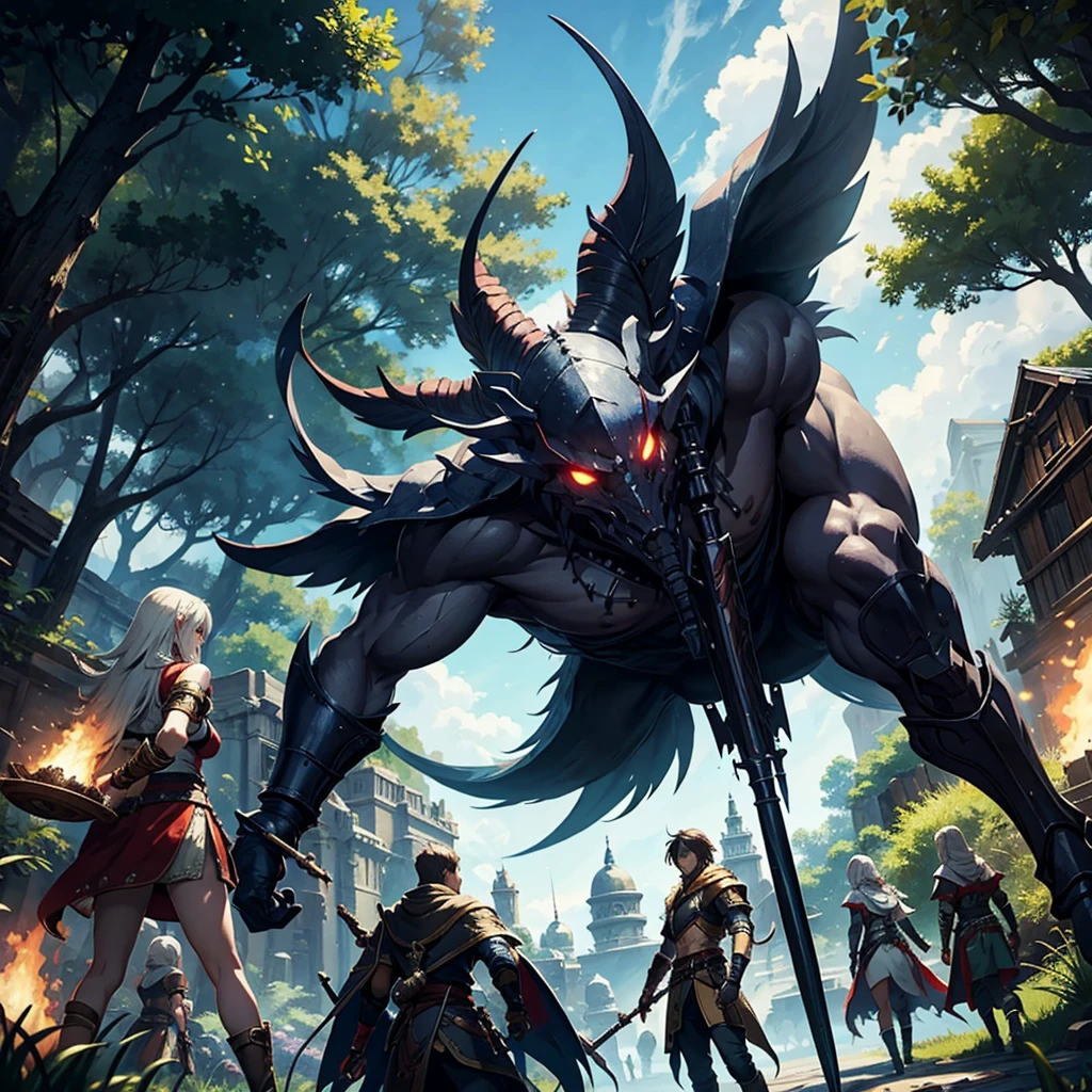 See the image of an RPG game with several races and classes 