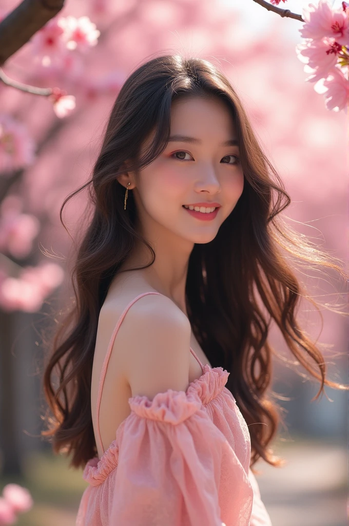 Asian girl, white skin, slim body