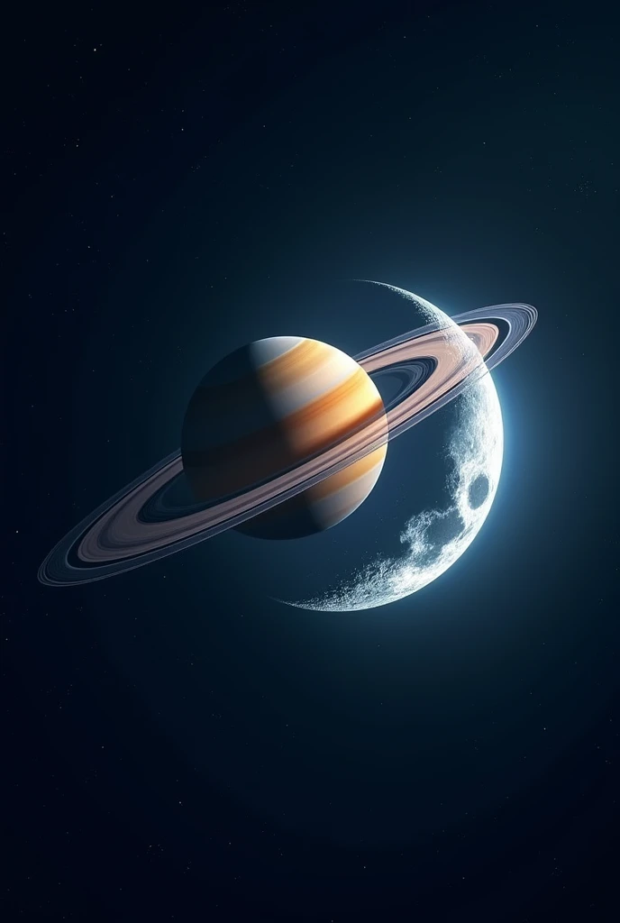 Saturn passing behind the Moon