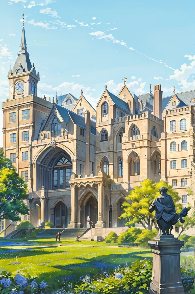 (masterpiece, best quality), Modern design , photography, Nostalgia, Ultra Detailed, morning, Stunning scenery, Urban,Harvard , Nostalgia之情 ,University campus ,Suitable resolution