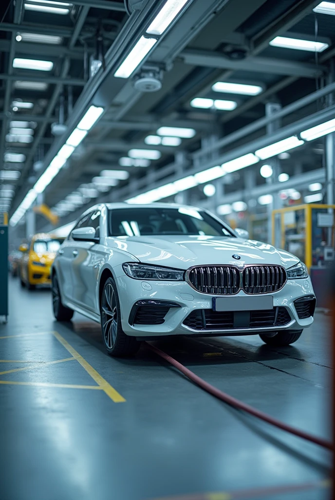 A car factory with fully automated body production