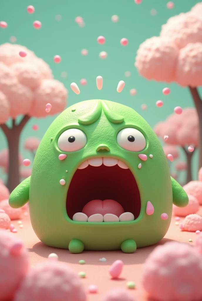 Warabimochi screaming desperately
