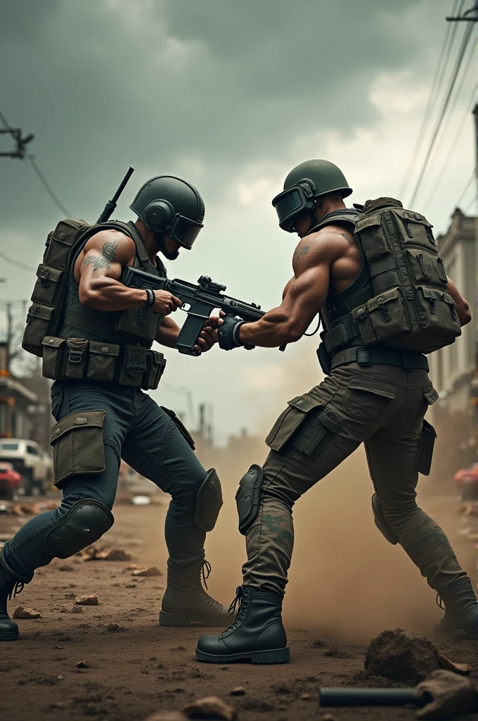 Pubg charector fight ich other 