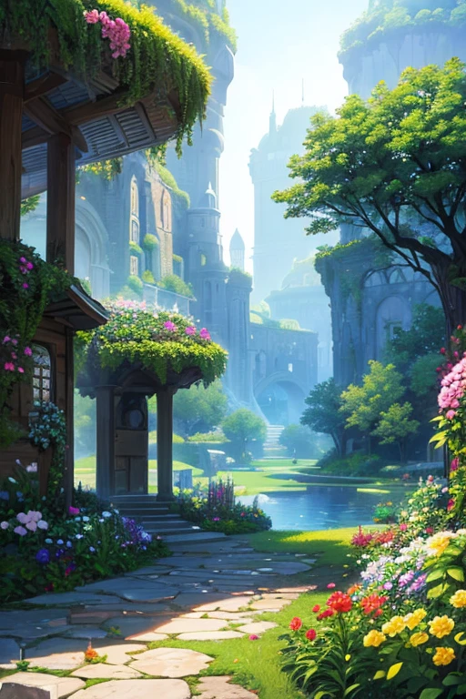 background, Fantasy, wonderful, Fantasy, garden, future, Don&#39;t draw people