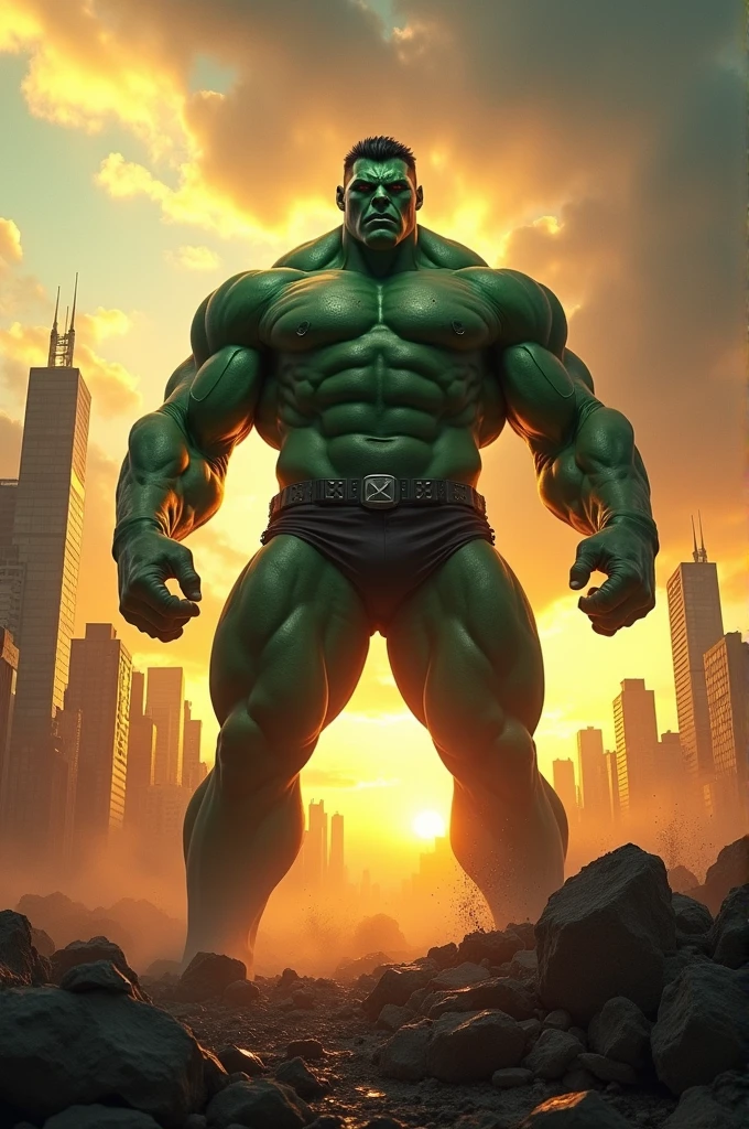 A man with hulk body