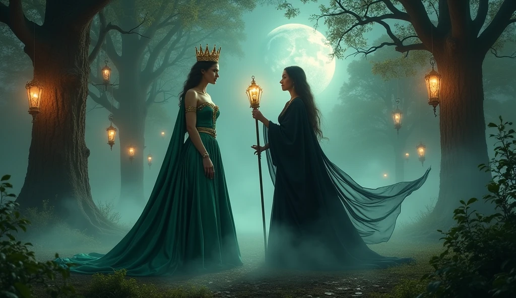 The queen and the witch woman