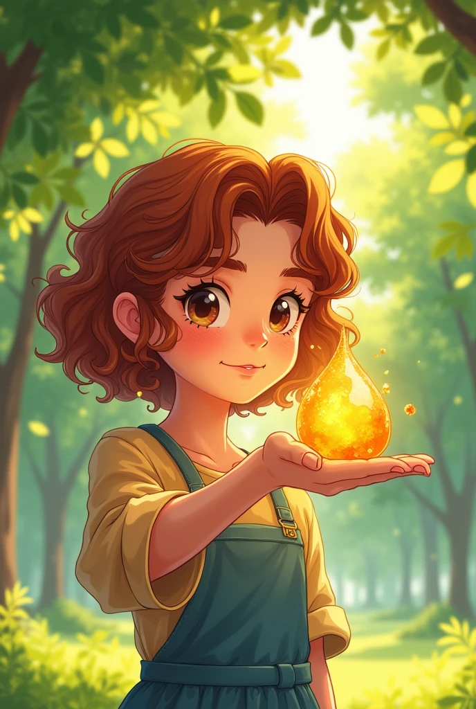 A girl of 21 showing tenacious in her hand, showing its viscosity on the palm of other hand