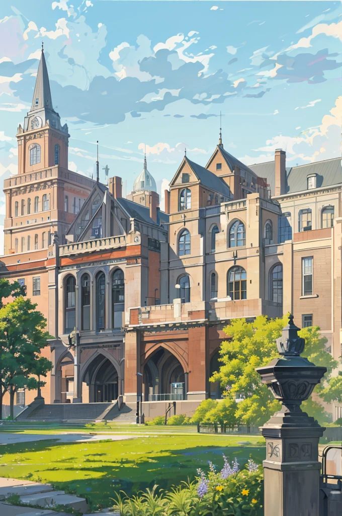 (masterpiece, best quality), Modern design , photography, Nostalgia, Ultra Detailed, morning, Stunning scenery, Urban,Harvard , Nostalgia之情 ,University campus ,Suitable resolution