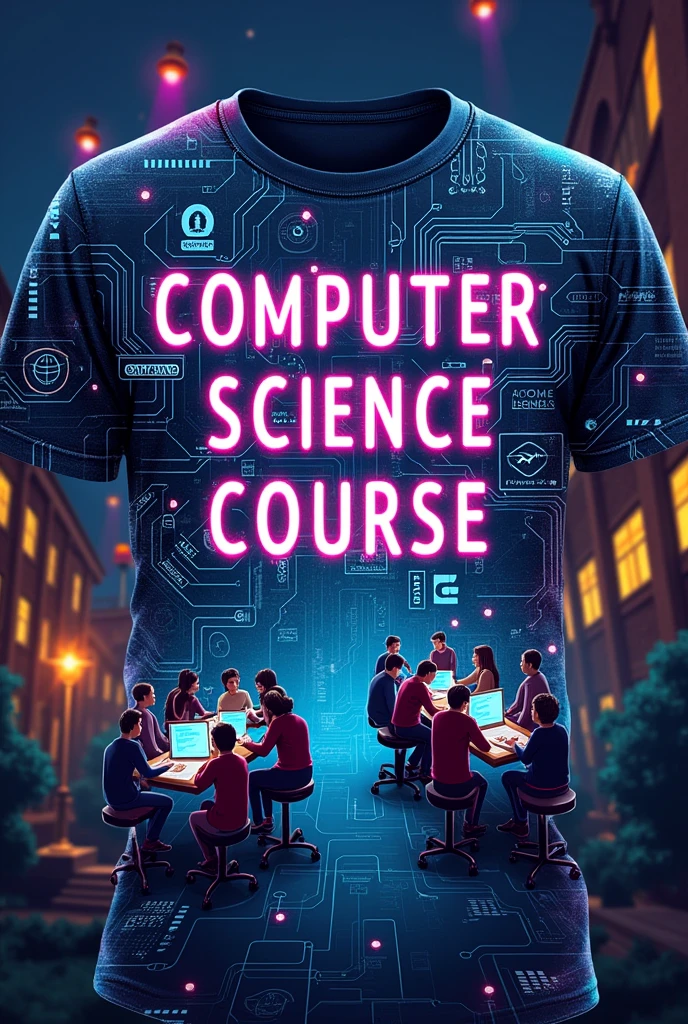 shirt with the phrase: Computer Science Course