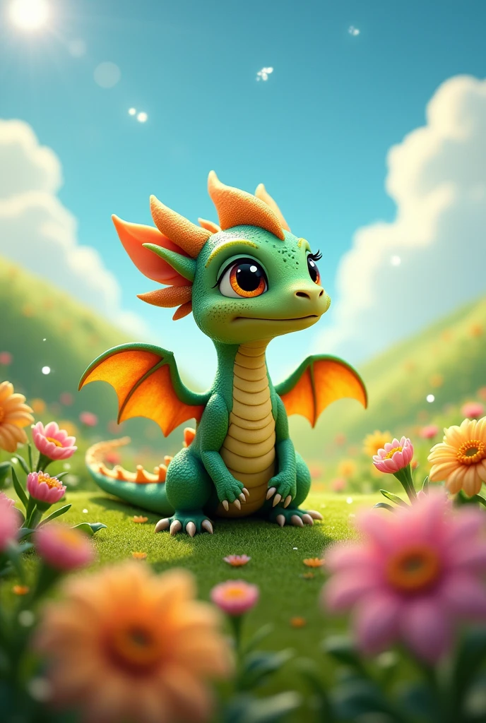 “Meet Spark, the smallest dragon who always dreamed of flying high.” A 19:16