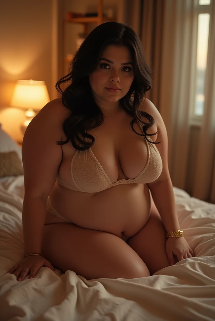 4K Ultra Realistic 8k Wallpaper, masterpiece, Highest quality, Very detailed, Wearing underwear 3.0,美人 曲線美 プラスサイズ 砂時計型 woman, Fair skin, whole body, Ultra-realistic skin texture, whole body shot, whole body view,Big Huge Ass,woman,28 years old,Bend your body,Thick Ass,Widest Hips,Thick thighs,Protruding ass 1.2,On all fours 1.2,Perfect skin tone light, Ultra-realistic skin texture, Large waist, Big Hips, Plump thighs, Bedroom