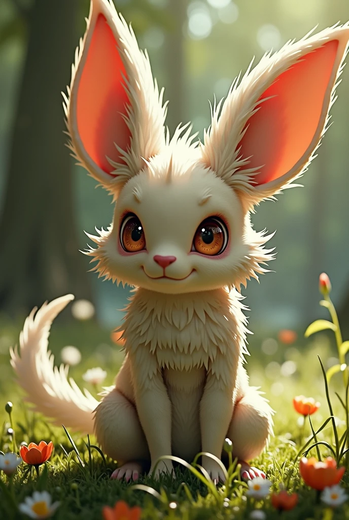 Nanachi(made in abyss), boy, looking at viewer, heart-eyed, naked, no hat, cum, medium dick, cum flowing from asshole, r-18
