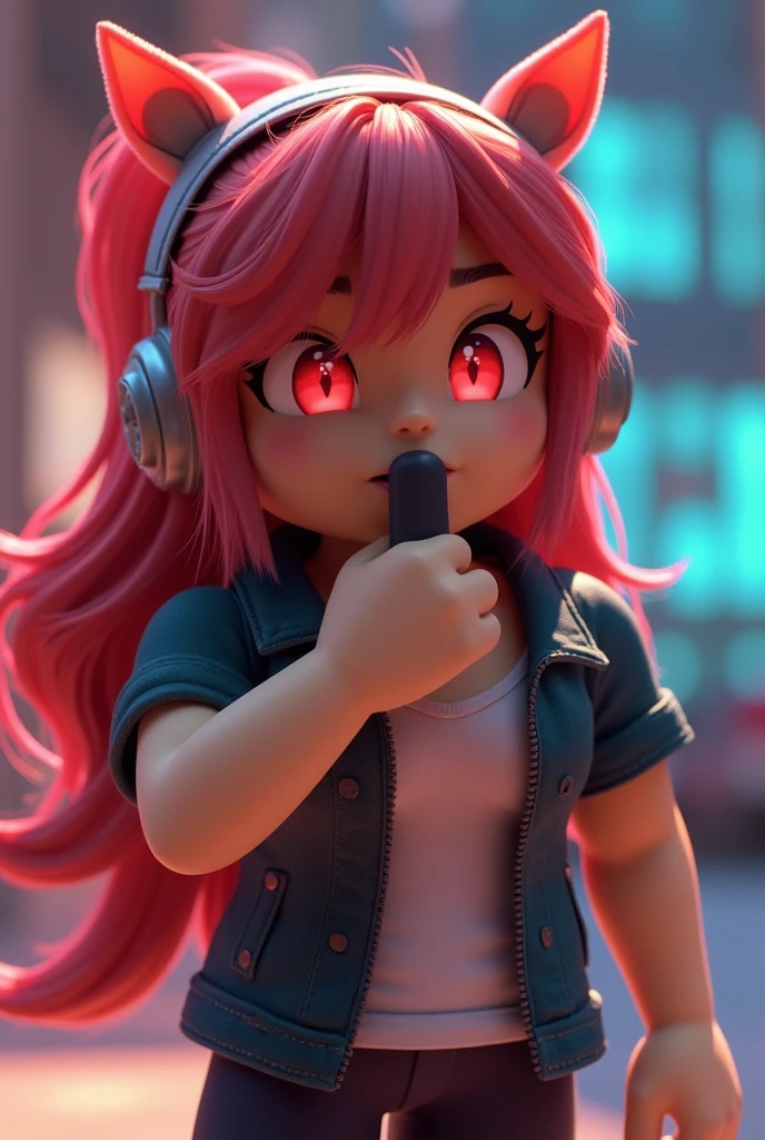 a roblox avatar sucking an erect robloxian penis