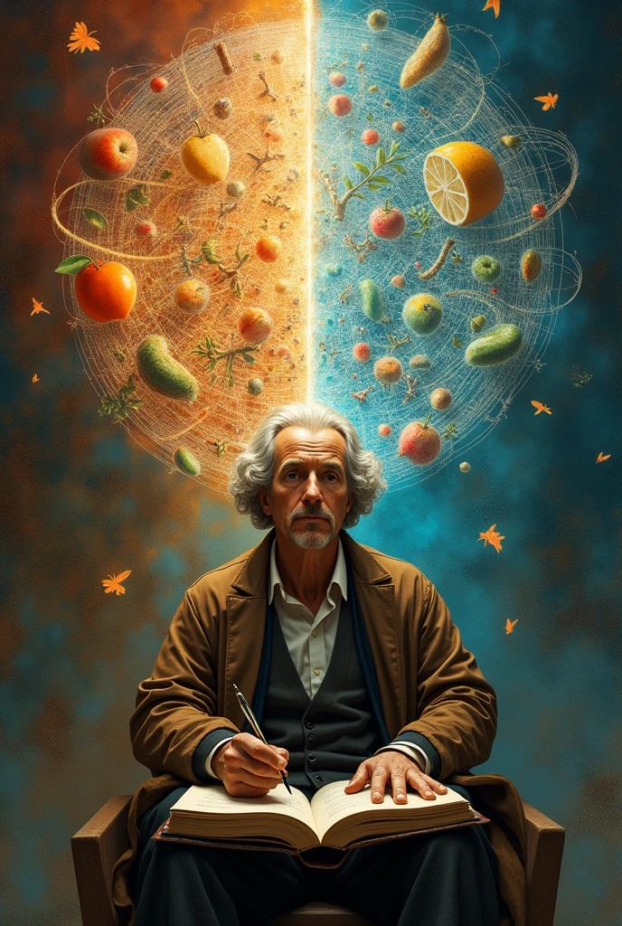 Make me an poster or digital art about this John Locke-Personal identity is made possible by self-consciousness

Locke believed that knowledge results from ideas produced a posteriori or by objects that were experienced. The process involves two forms:

1. Sensation-objects are experienced through the senses

2. Reflection-mind looks' at the objects that were experienced to discover relationships that may exist between them.

Locke contended that ideas are not innate but rather the mind at birth is a tabula rasa (blank slate or blank sheet of paper that we fill up our experiences). Locke stated that "nothing exists in the mind that was not first in the senses." What the senses have experienced are simple ideas which are the raw materials from which knowledge begins. Ideas can also be the result of reflection which demonstrates the power of thinking and volition or will. Through these mental powers, simple ideas are repeated and compared to became complex ideas.

Locke's View of Human Nature

Morality has something to do with choosing or willing to do good. Moral good depends on conformity or non-conformity of a person's behavior towards some law:

1. Law of Opinion where actions that are praiseworthy are called virtues and those that are not are called vice.

2. Civil Law - where right actions are enforced by people in authority like courts and police.

3. Divine Law - set by God on the actions of man. This is deemed to be the true law for human behavior. The divine law is eternally true and the one law that man should always follow. Make it like a drawing and includes every details or information about the topic
