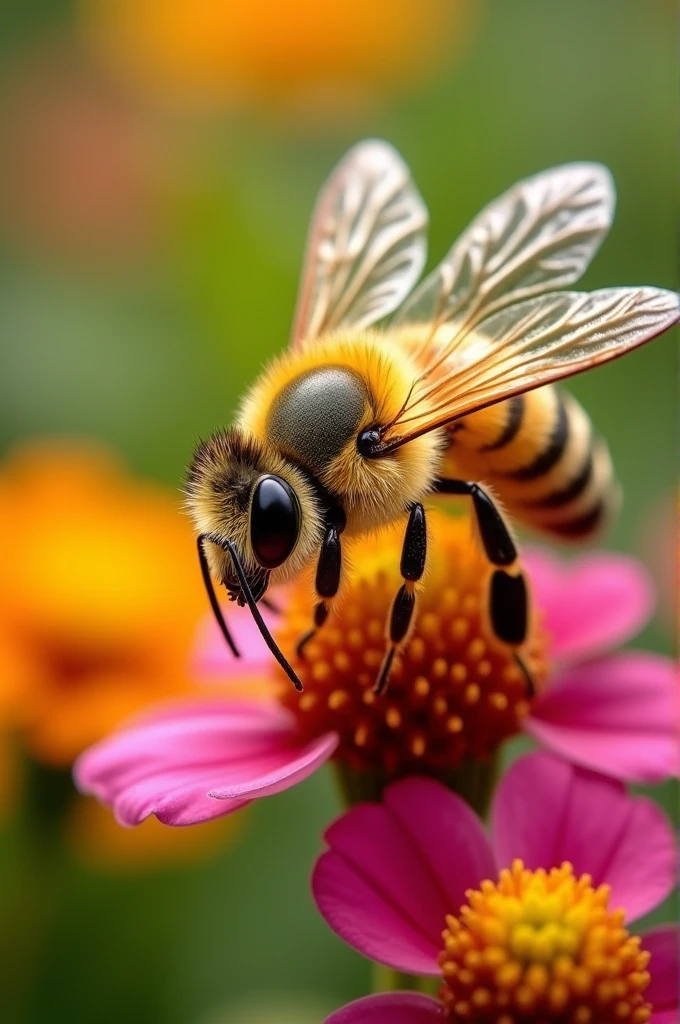 Bee macro shot