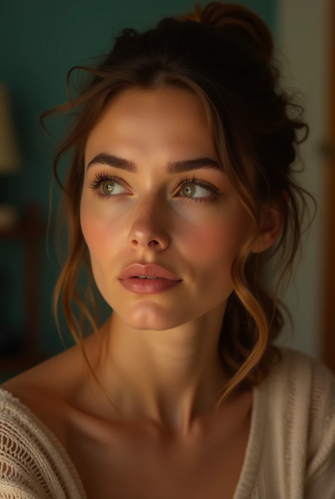 a 30 year old woman with kidney disease, kidney pain, detailed face, detailed eyes and lips, beautiful woman, photorealistic, 8k, highly detailed, realistic, masterpiece, cinematic lighting, warm color tones, vibrant colors
