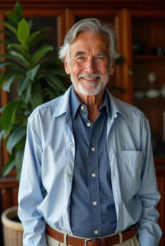 I have a my grandfather image can you generate that and making a different types of formal shirt