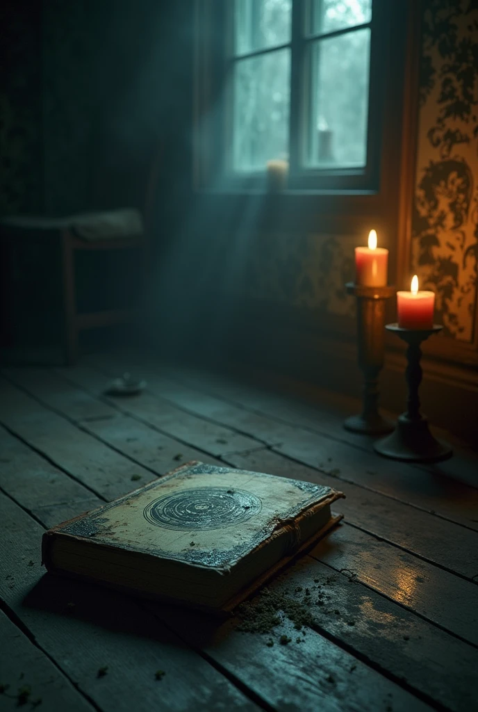 Horror scary book  fall down 