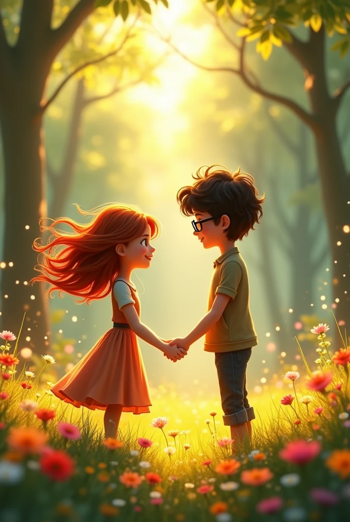 They knew the note was right,every moment they spent together was a treasure.animation
