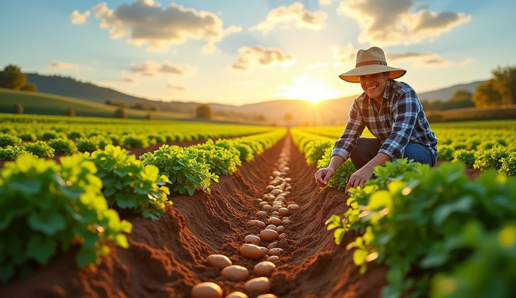 Sweet potato field photo