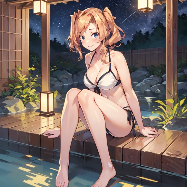 HonoluluBikiniKC
,(masterpiece:1.4),(best quality:1.4), (premium:1.4), (great illustration:1.4), (ultra-detailed:1.4),(art CG, 8K), KonishiCSA,1girl,solo,
full body,Starry Sky,blush,smile,onsen,