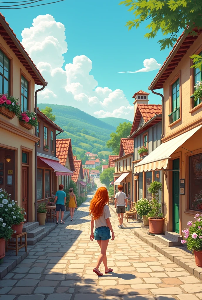 A peaceful small town with a vibrant community.
- Introduce Sarah, a young artist living in a close-knit town, pursuing her dreams.