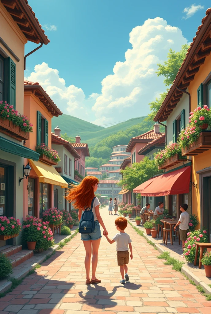 A peaceful small town with a vibrant community.
- Introduce Sarah, a young artist living in a close-knit town, pursuing her dreams.