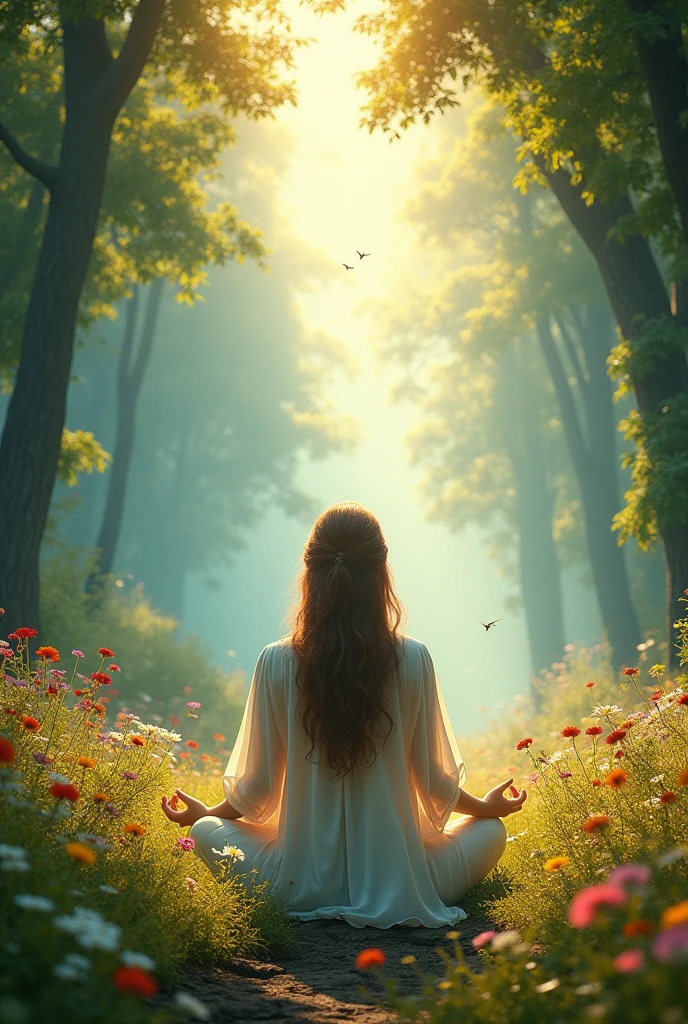 A heavenly scene representing sound of nature