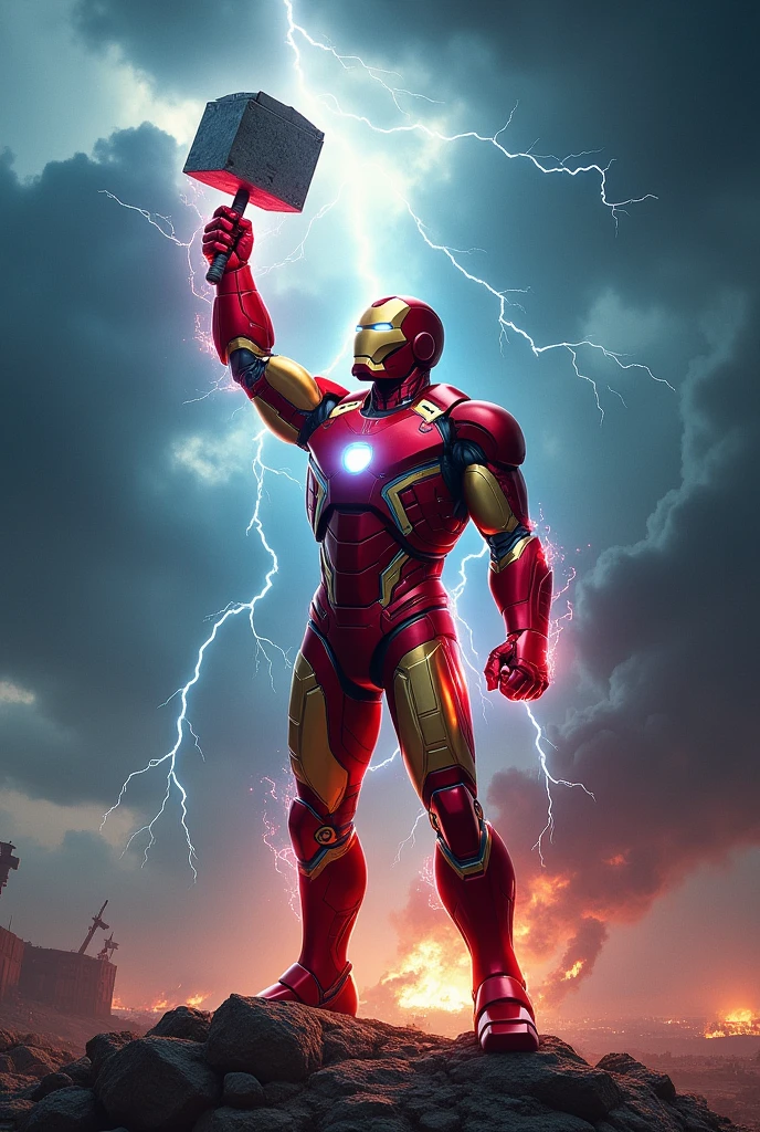 Iron man lifted Thor hammer
