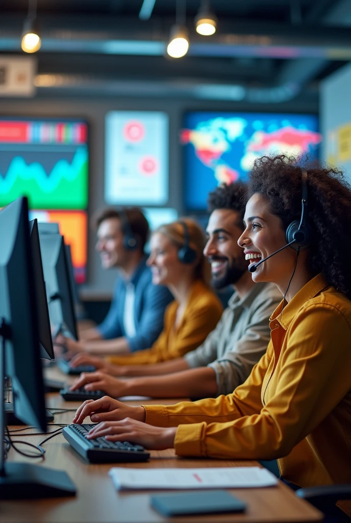 Successful Call Center Sales Team