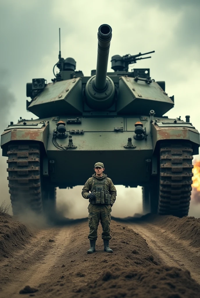 the tank is bigger than the guy ok
