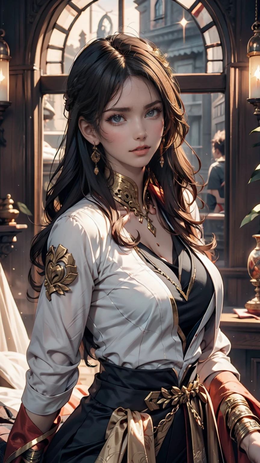 (The Goddess of Sand, beautifully decorated like in the movie, Golden Dress, Shiny gold tattoo), (Galactic Shaman with Quantum Energy Fantasy), Fantasy magic, Long Hair, Dark light night, Complex, Mysterious, Sharp focus, figure, Very detailed, Digital Painting, コンセプトart, mat, (art:WLOP), (Justin Gerard and Jason Edmiston: 1.5), (Greg Rutkowski: 0.4), (Alphonse Mucha: 0.4), masterpiece